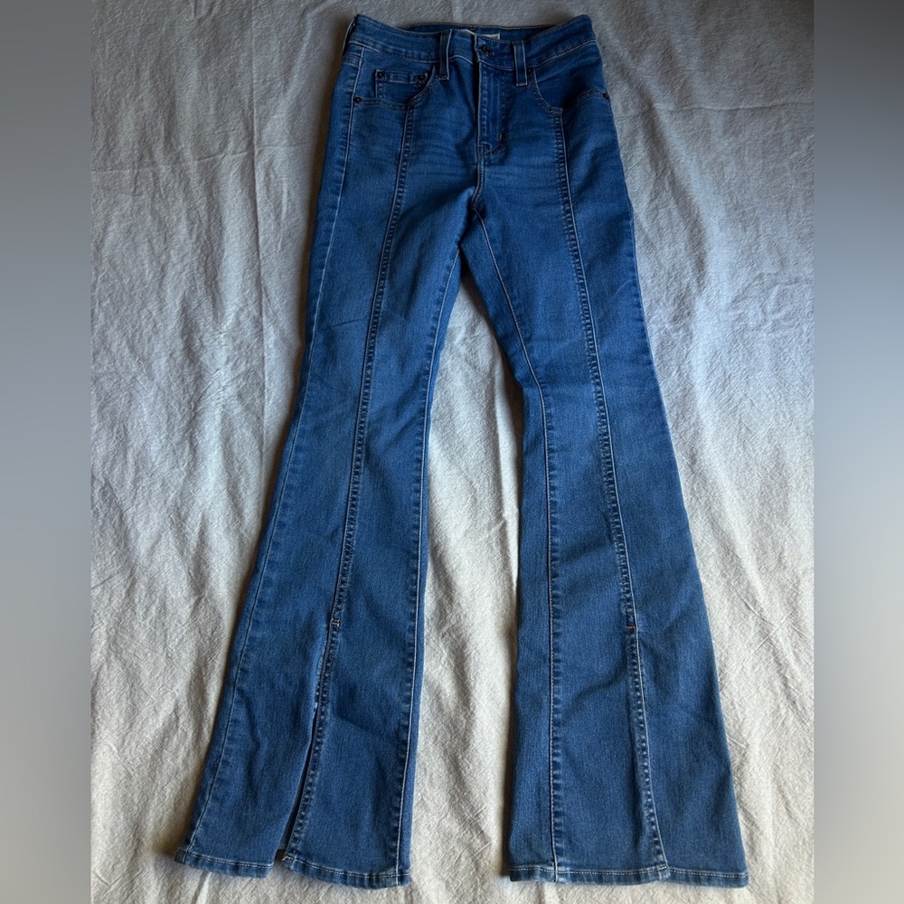 Women's Blue Flare Jeans